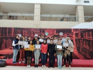 Rencontre du président de La Rochelle Université avec les étudiants de double-diplôme de BLCU